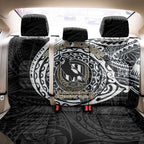 Personalized Collingwood Magpies Polynesian Back Car Seat Cover Tribal Chest and Sleeve Tattoo Heritage Warrior