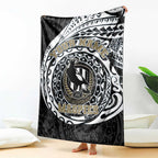 Personalized Collingwood Magpies Polynesian Blanket Tribal Chest and Sleeve Tattoo Heritage Warrior