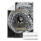 Personalized Collingwood Magpies Polynesian Blanket Tribal Chest and Sleeve Tattoo Heritage Warrior