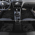 Personalized Collingwood Magpies Polynesian Car Mats Tribal Chest and Sleeve Tattoo Heritage Warrior