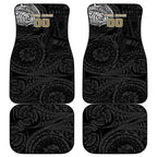 Personalized Collingwood Magpies Polynesian Car Mats Tribal Chest and Sleeve Tattoo Heritage Warrior