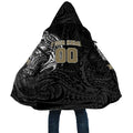 Personalized Collingwood Magpies Polynesian Cloak Tribal Chest and Sleeve Tattoo Heritage Warrior