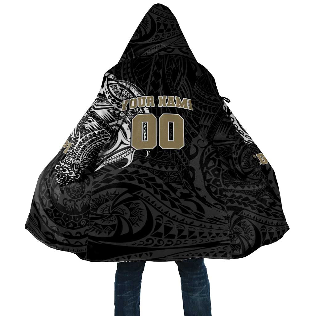 Personalized Collingwood Magpies Polynesian Cloak Tribal Chest and Sleeve Tattoo Heritage Warrior