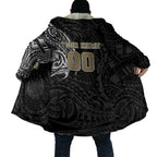 Personalized Collingwood Magpies Polynesian Cloak Tribal Chest and Sleeve Tattoo Heritage Warrior