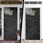 Personalized Collingwood Magpies Polynesian Door Cover Tribal Chest and Sleeve Tattoo Heritage Warrior
