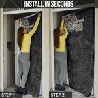 Personalized Collingwood Magpies Polynesian Door Cover Tribal Chest and Sleeve Tattoo Heritage Warrior