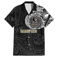 Personalized Collingwood Magpies Polynesian Family Matching Mermaid Dress and Hawaiian Shirt Tribal Chest and Sleeve Tattoo Heritage Warrior
