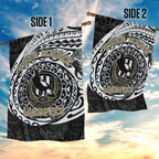 Personalized Collingwood Magpies Polynesian Garden Flag Tribal Chest and Sleeve Tattoo Heritage Warrior