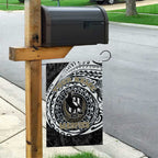 Personalized Collingwood Magpies Polynesian Garden Flag Tribal Chest and Sleeve Tattoo Heritage Warrior
