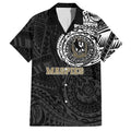 Personalized Collingwood Magpies Polynesian Hawaiian Shirt Tribal Chest and Sleeve Tattoo Heritage Warrior