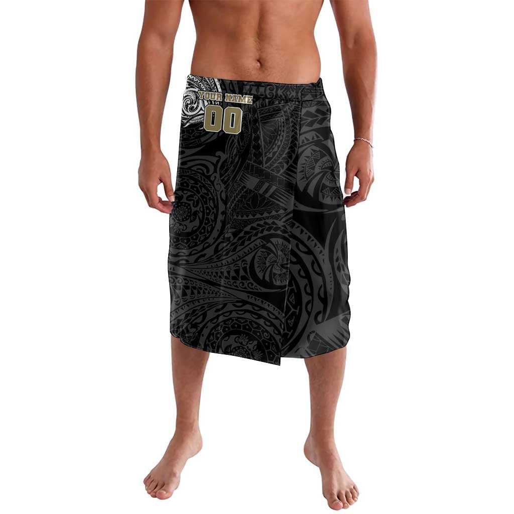 Personalized Collingwood Magpies Polynesian Lavalava Tribal Chest and Sleeve Tattoo Heritage Warrior