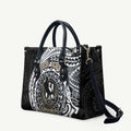 Personalized Collingwood Magpies Polynesian Leather Bag Tribal Chest and Sleeve Tattoo Heritage Warrior