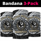Personalized Collingwood Magpies Polynesian Neck Gaiter Tribal Chest and Sleeve Tattoo Heritage Warrior