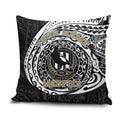 Personalized Collingwood Magpies Polynesian Pillow Cover Tribal Chest and Sleeve Tattoo Heritage Warrior