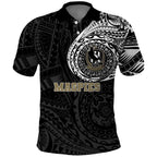 Personalized Collingwood Magpies Polynesian Polo Shirt Tribal Chest and Sleeve Tattoo Heritage Warrior