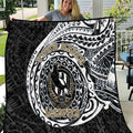 Personalized Collingwood Magpies Polynesian Quilt Tribal Chest and Sleeve Tattoo Heritage Warrior