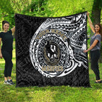 Personalized Collingwood Magpies Polynesian Quilt Tribal Chest and Sleeve Tattoo Heritage Warrior