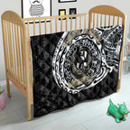 Personalized Collingwood Magpies Polynesian Quilt Tribal Chest and Sleeve Tattoo Heritage Warrior