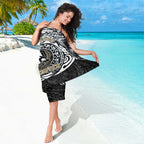 Personalized Collingwood Magpies Polynesian Sarong Tribal Chest and Sleeve Tattoo Heritage Warrior
