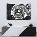 Personalized Collingwood Magpies Polynesian Tapestry Tribal Chest and Sleeve Tattoo Heritage Warrior