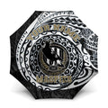 Personalized Collingwood Magpies Polynesian Umbrella Tribal Chest and Sleeve Tattoo Heritage Warrior