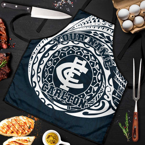 Personalized Carlton Blues Polynesian Apron Tribal Chest and Sleeve Tattoo Heritage Warrior