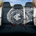 Personalized Carlton Blues Polynesian Back Car Seat Cover Tribal Chest and Sleeve Tattoo Heritage Warrior