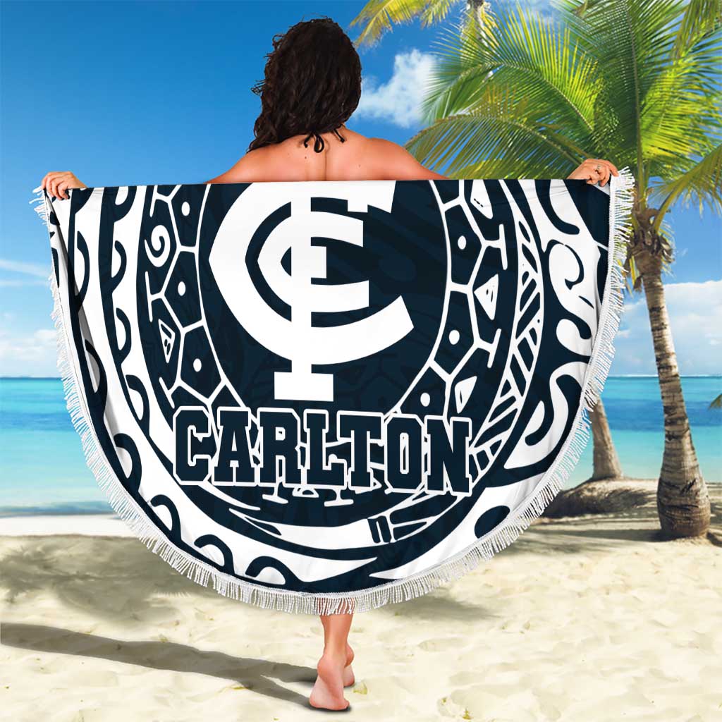 Personalized Carlton Blues Polynesian Beach Blanket Tribal Chest and Sleeve Tattoo Heritage Warrior