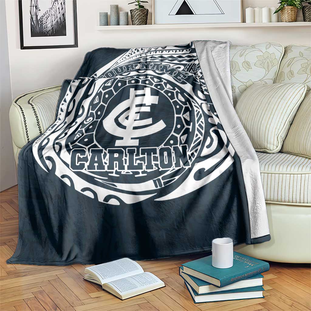 Personalized Carlton Blues Polynesian Blanket Tribal Chest and Sleeve Tattoo Heritage Warrior