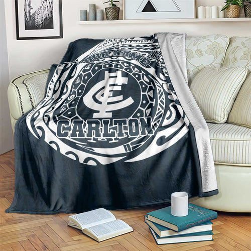 Personalized Carlton Blues Polynesian Blanket Tribal Chest and Sleeve Tattoo Heritage Warrior