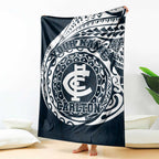 Personalized Carlton Blues Polynesian Blanket Tribal Chest and Sleeve Tattoo Heritage Warrior