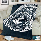 Personalized Carlton Blues Polynesian Blanket Tribal Chest and Sleeve Tattoo Heritage Warrior