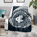 Personalized Carlton Blues Polynesian Blanket Tribal Chest and Sleeve Tattoo Heritage Warrior