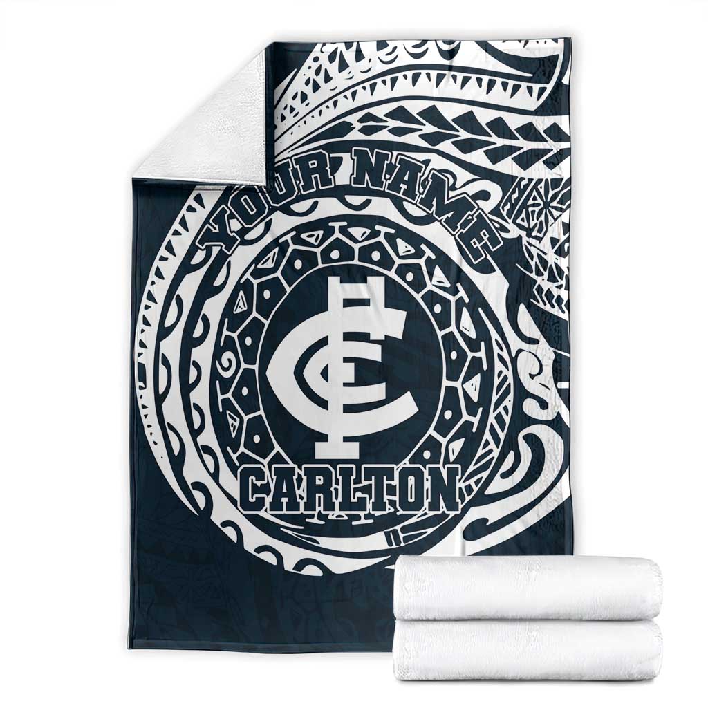Personalized Carlton Blues Polynesian Blanket Tribal Chest and Sleeve Tattoo Heritage Warrior