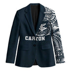 Personalized Carlton Blues Polynesian Blazer Tribal Chest and Sleeve Tattoo Heritage Warrior