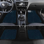 Personalized Carlton Blues Polynesian Car Mats Tribal Chest and Sleeve Tattoo Heritage Warrior