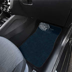 Personalized Carlton Blues Polynesian Car Mats Tribal Chest and Sleeve Tattoo Heritage Warrior