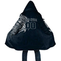 Personalized Carlton Blues Polynesian Cloak Tribal Chest and Sleeve Tattoo Heritage Warrior