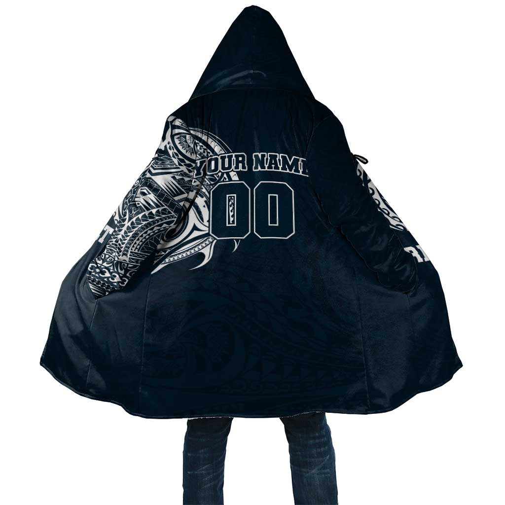 Personalized Carlton Blues Polynesian Cloak Tribal Chest and Sleeve Tattoo Heritage Warrior