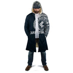 Personalized Carlton Blues Polynesian Cloak Tribal Chest and Sleeve Tattoo Heritage Warrior