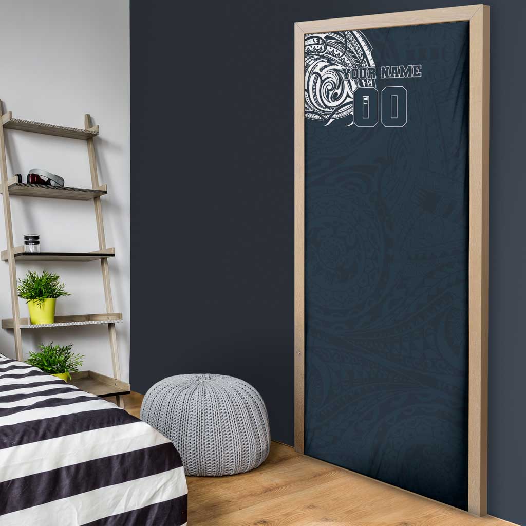 Personalized Carlton Blues Polynesian Door Cover Tribal Chest and Sleeve Tattoo Heritage Warrior