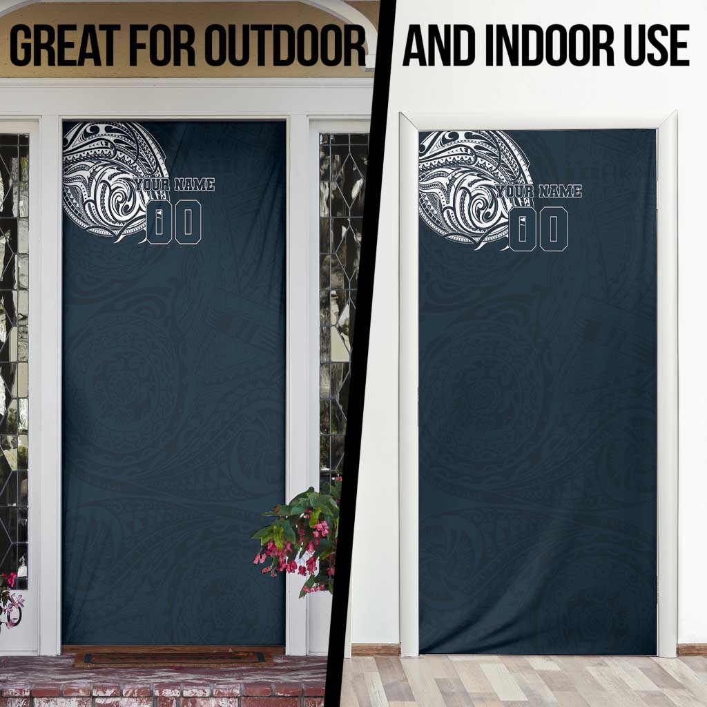 Personalized Carlton Blues Polynesian Door Cover Tribal Chest and Sleeve Tattoo Heritage Warrior