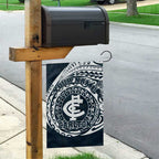 Personalized Carlton Blues Polynesian Garden Flag Tribal Chest and Sleeve Tattoo Heritage Warrior
