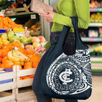 Personalized Carlton Blues Polynesian Grocery Bag Tribal Chest and Sleeve Tattoo Heritage Warrior
