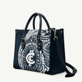 Personalized Carlton Blues Polynesian Leather Bag Tribal Chest and Sleeve Tattoo Heritage Warrior