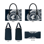Personalized Carlton Blues Polynesian Leather Bag Tribal Chest and Sleeve Tattoo Heritage Warrior