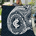 Personalized Carlton Blues Polynesian Quilt Tribal Chest and Sleeve Tattoo Heritage Warrior