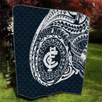 Personalized Carlton Blues Polynesian Quilt Tribal Chest and Sleeve Tattoo Heritage Warrior
