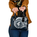 Personalized Carlton Blues Polynesian Shoulder Handbag Tribal Chest and Sleeve Tattoo Heritage Warrior