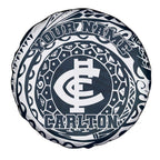 Personalized Carlton Blues Polynesian Spare Tire Cover Tribal Chest and Sleeve Tattoo Heritage Warrior